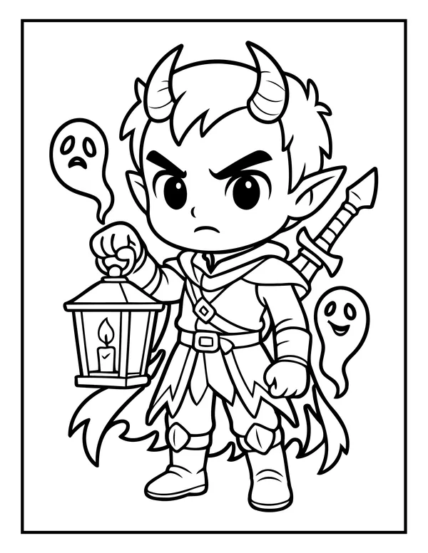 K-Pop Chibi 22 — free printable k-pop chibi coloring page