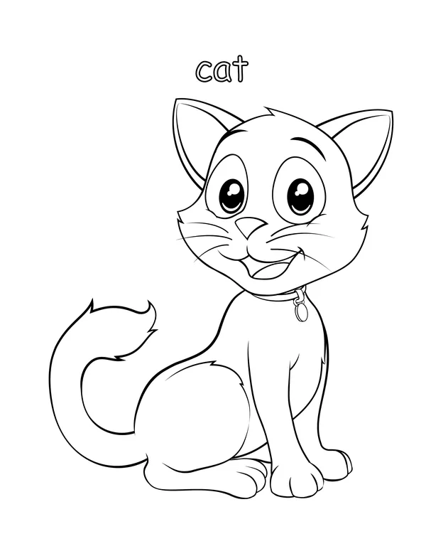 First Coloring 34 — free printable first coloring coloring page