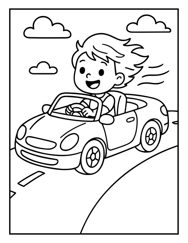 First Vehicles 26 — free printable first vehicles coloring page