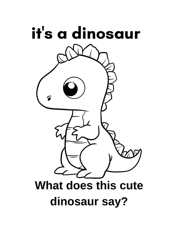 Unicorn and Dino 19 — free printable unicorns & dinosaurs coloring page
