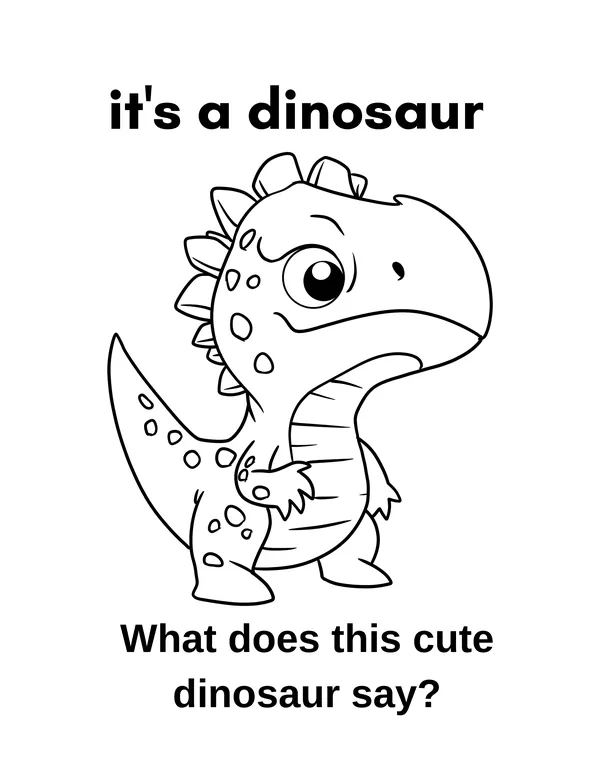 Unicorn and Dino 20 — free printable unicorns & dinosaurs coloring page