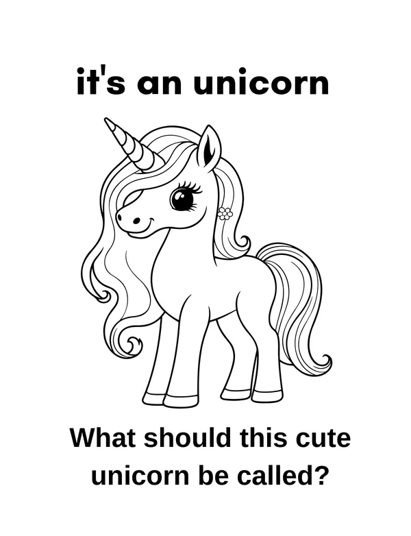 Unicorn and Dino 21 — free printable unicorns & dinosaurs coloring page