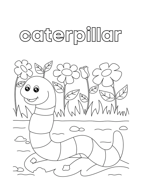 Cute Animals 23 — free printable cute animals coloring page