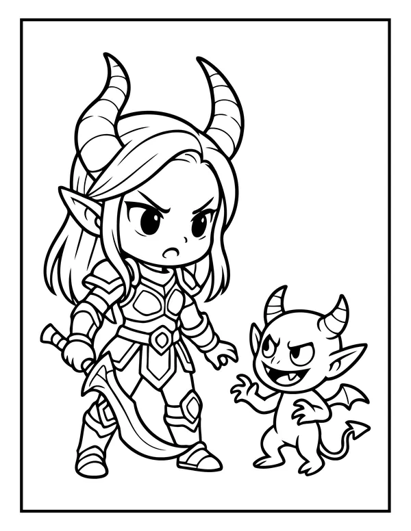 K-Pop Chibi 26 — free printable k-pop chibi coloring page
