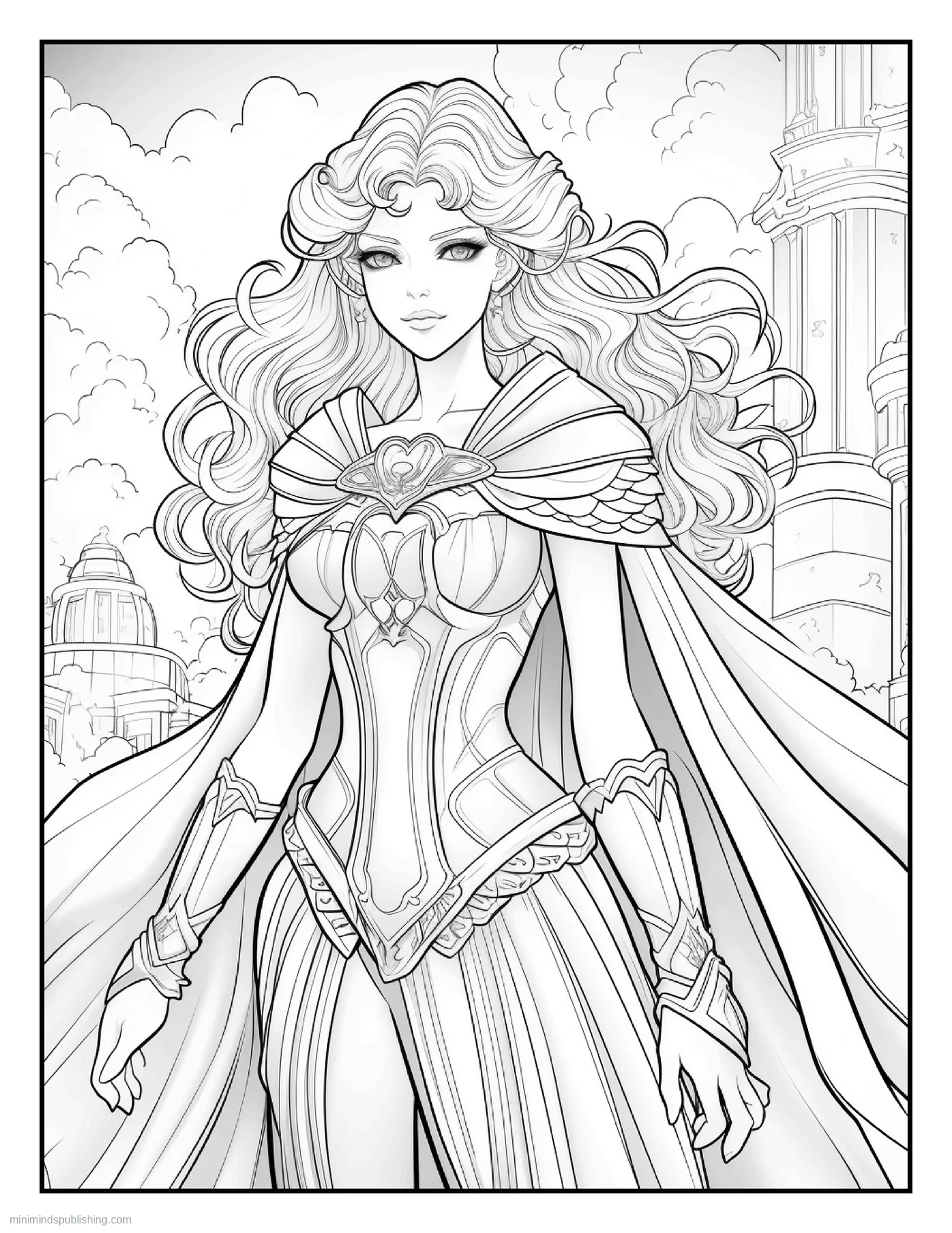 Anime Illustration Page 9 โ free printable anime coloring page for adults
