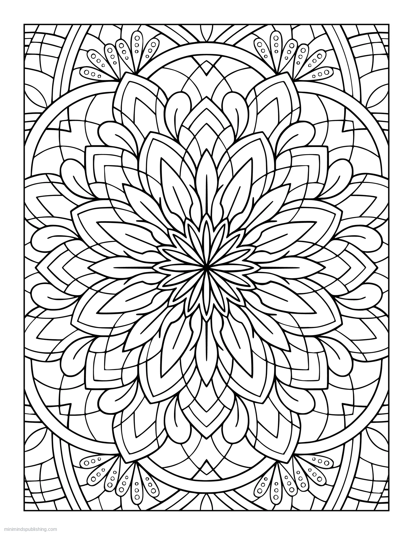 Zen Mandala Page 1 — free printable mandalas coloring page for adults