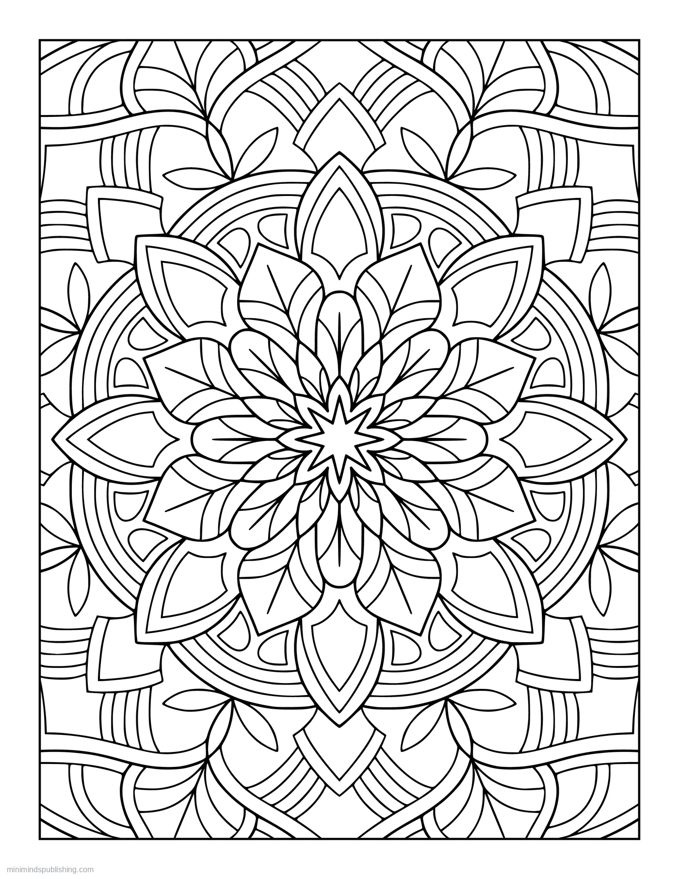 Zen Mandala Page 10 — free printable mandalas coloring page for adults