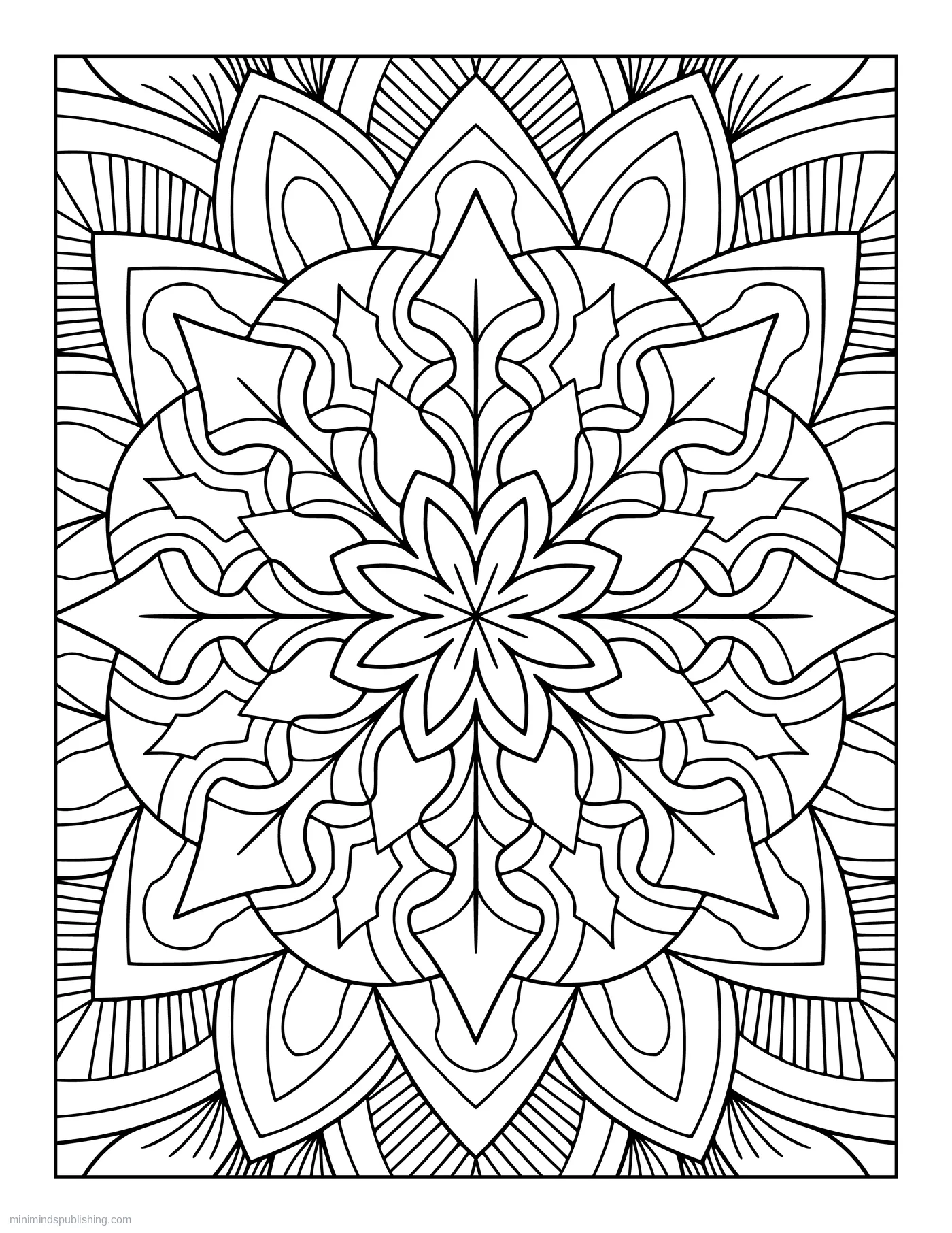 Zen Mandala Page 12 — free printable mandalas coloring page for adults