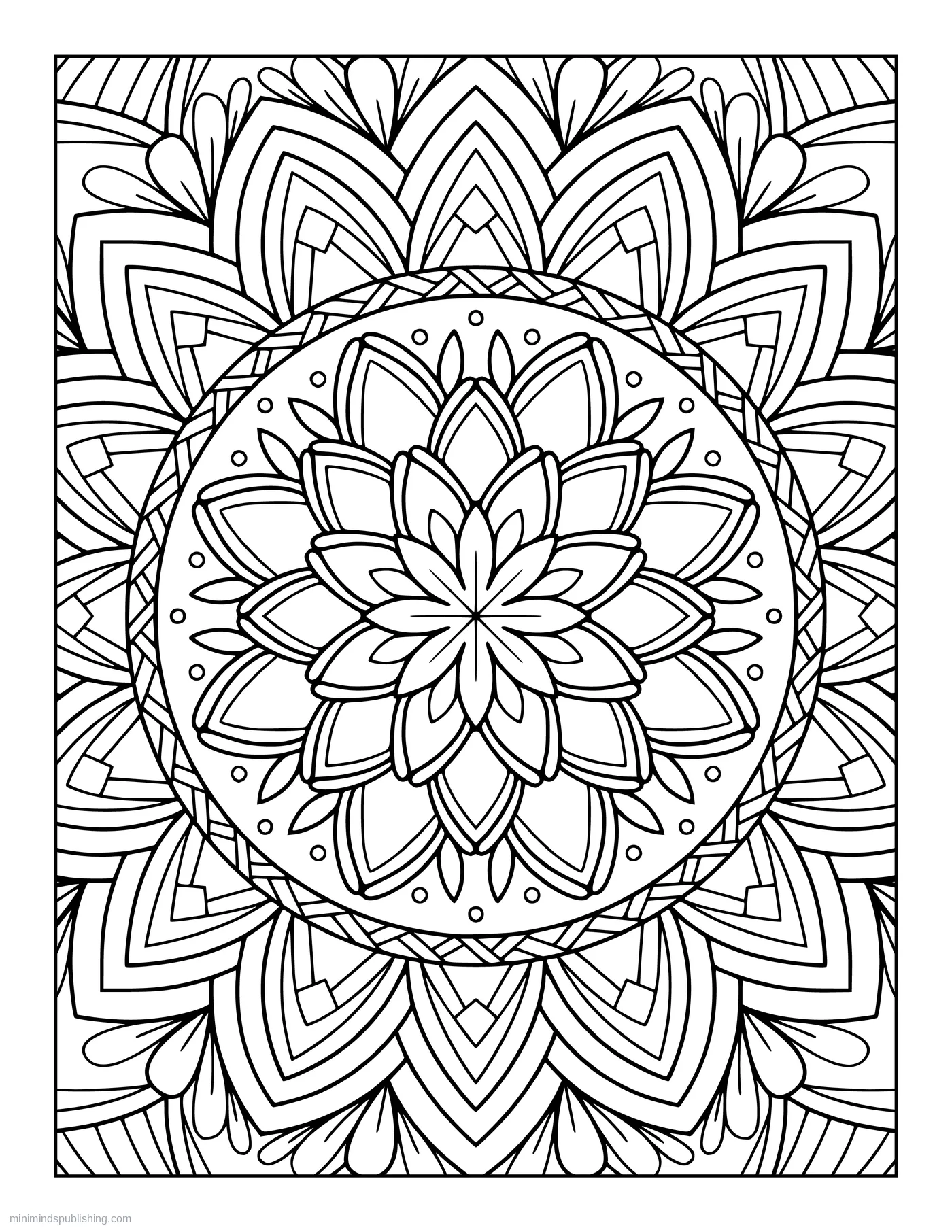 Zen Mandala Page 13 — free printable mandalas coloring page for adults
