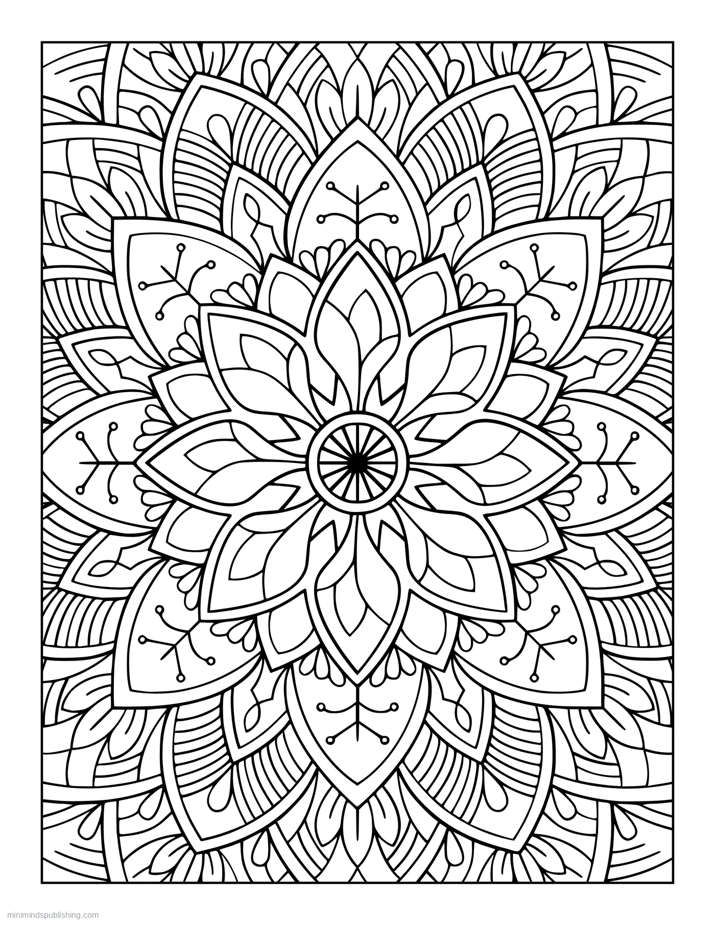 Zen Mandala Page 14 — free printable mandalas coloring page for adults