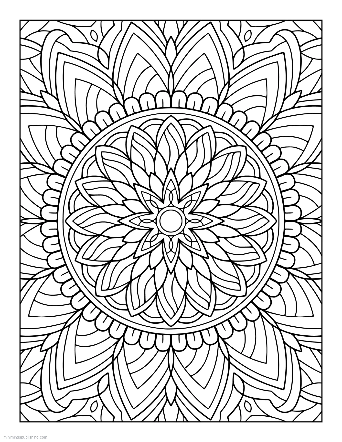 Zen Mandala Page 15 — free printable mandalas coloring page for adults