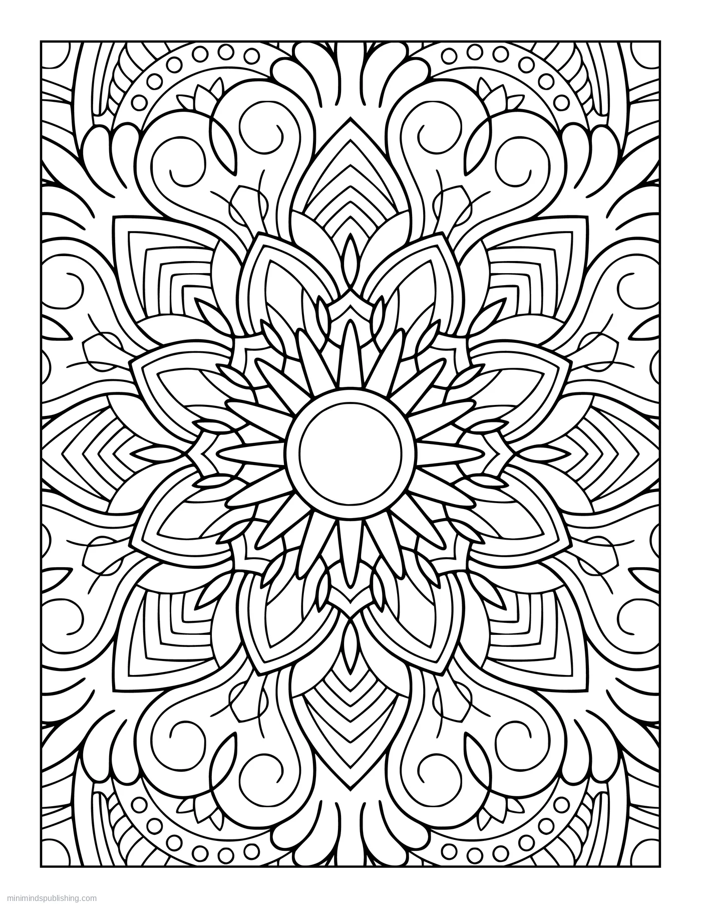 Zen Mandala Page 17 — free printable mandalas coloring page for adults