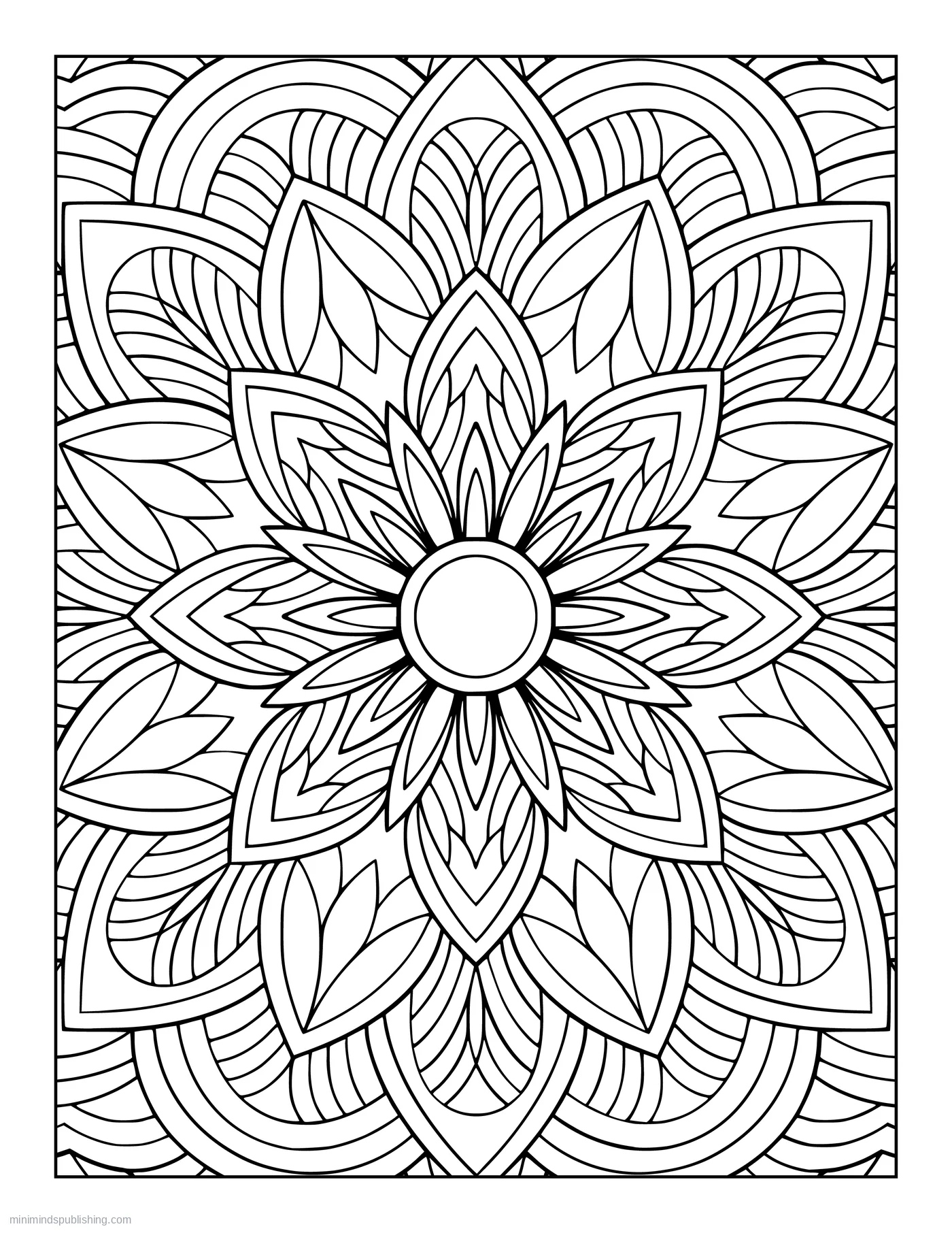 Zen Mandala Page 18 — free printable mandalas coloring page for adults
