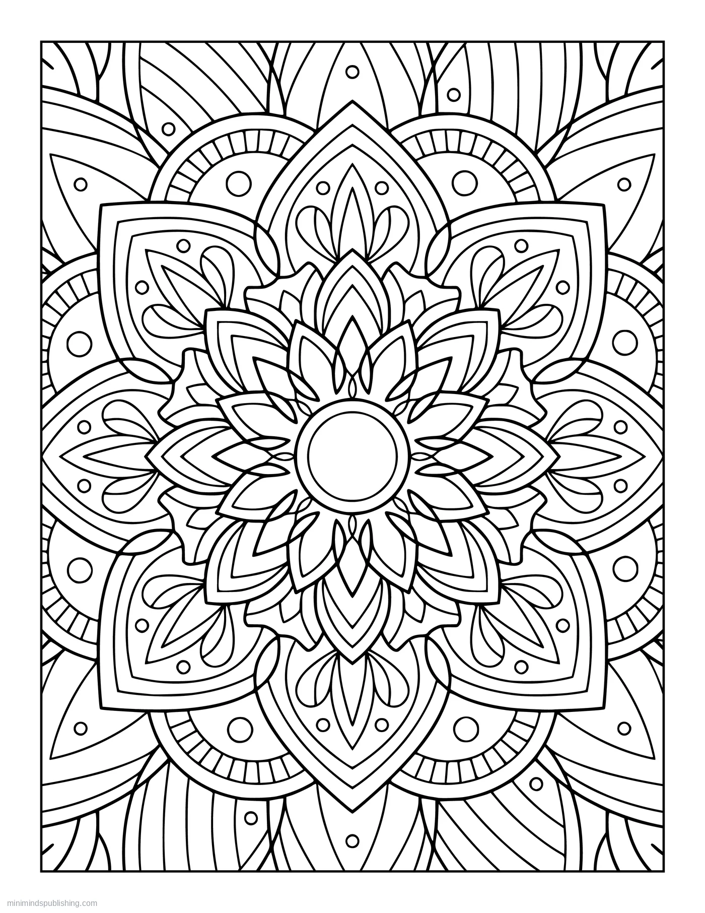 Zen Mandala Page 19 — free printable mandalas coloring page for adults
