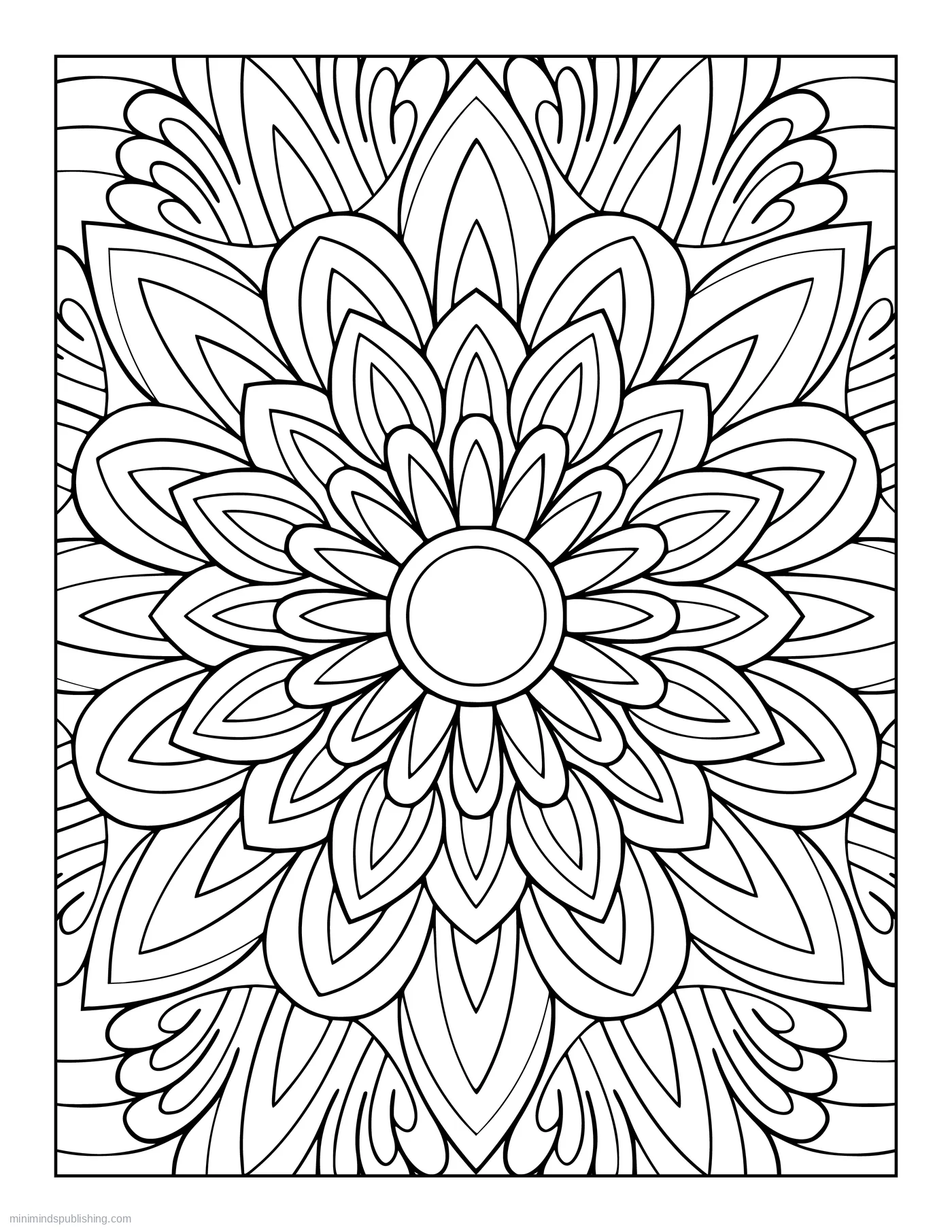 Zen Mandala Page 20 — free printable mandalas coloring page for adults