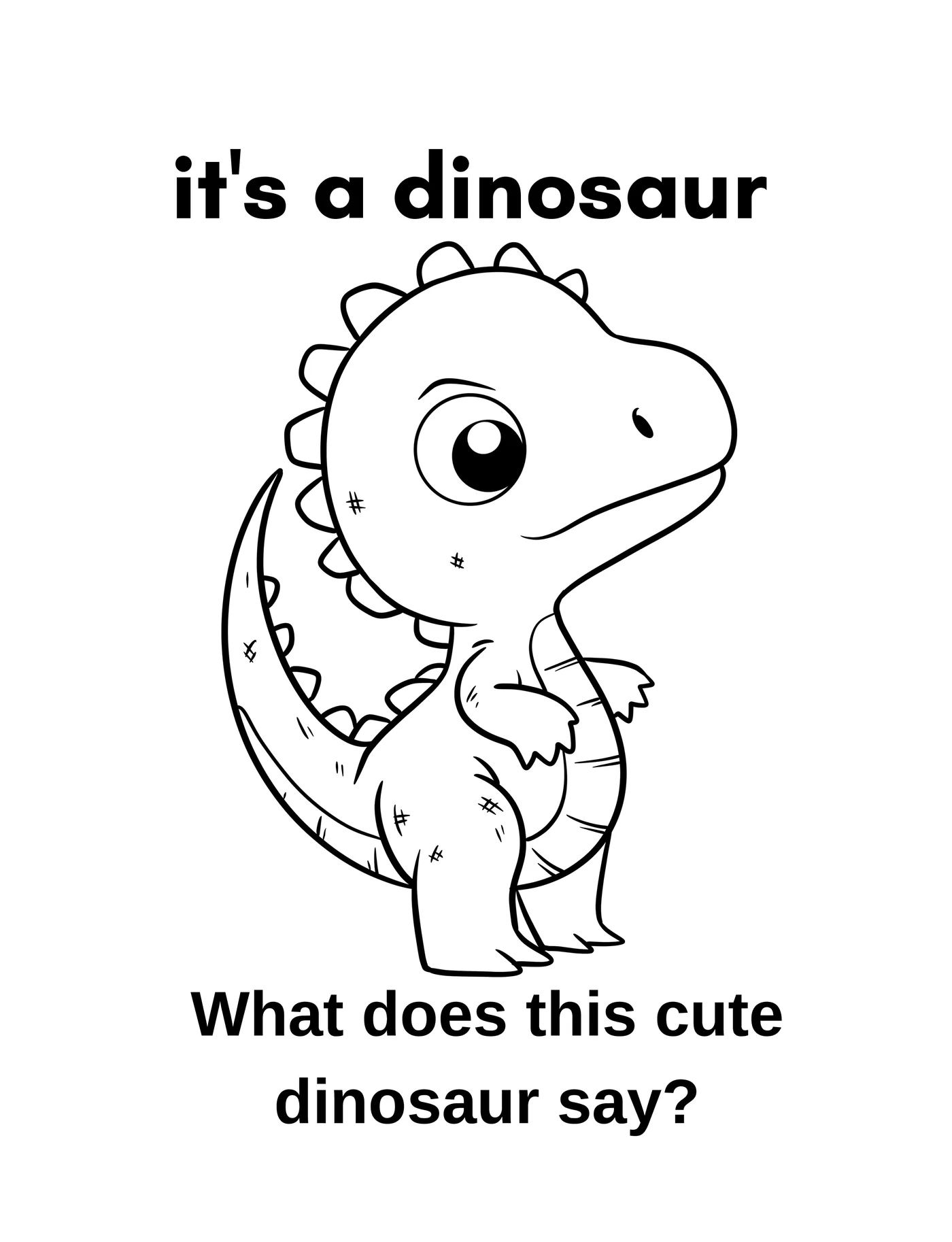 Unicorn and Dino 1 — free printable unicorns & dinosaurs coloring page for kids