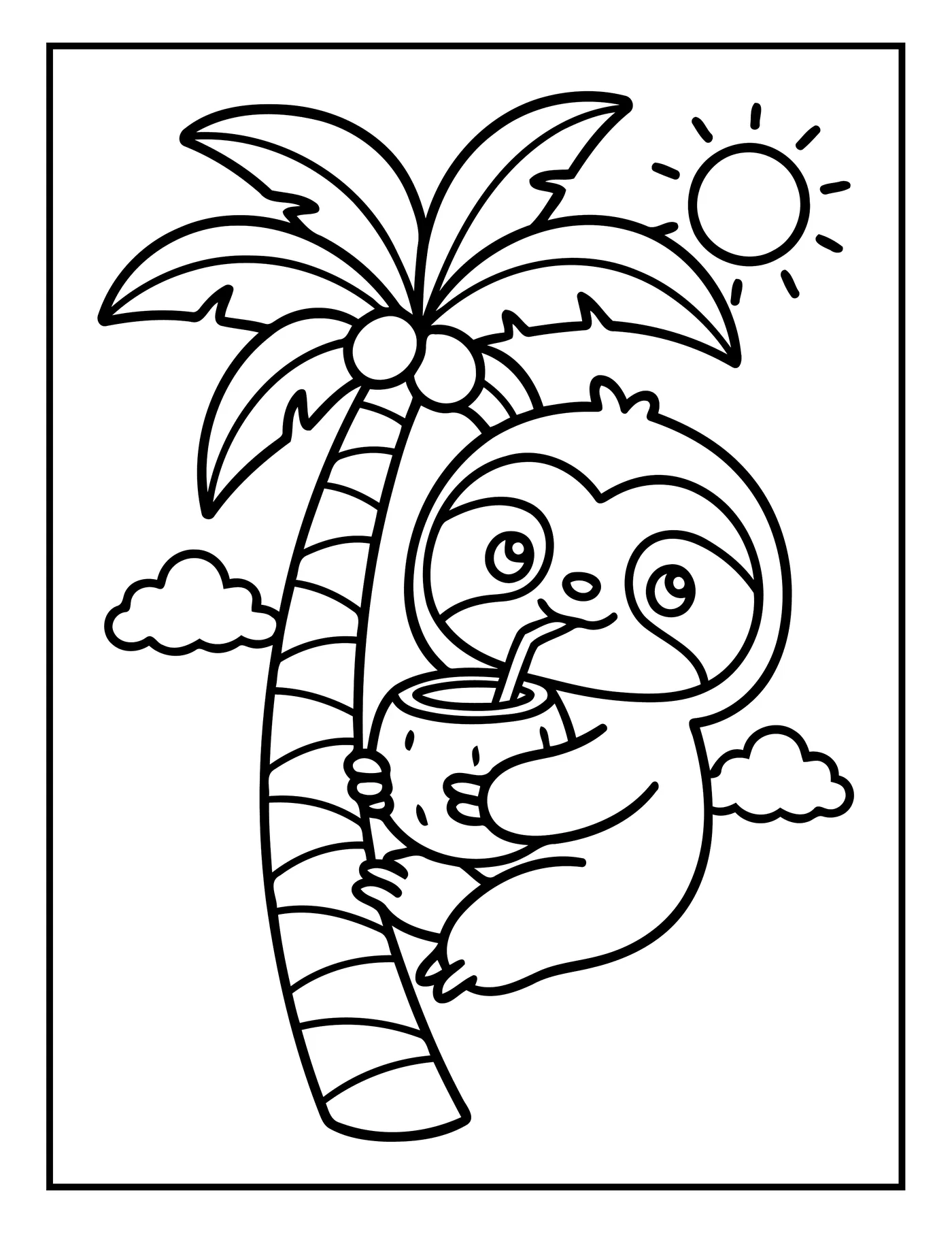 Summer 23 — free printable summer coloring page for kids