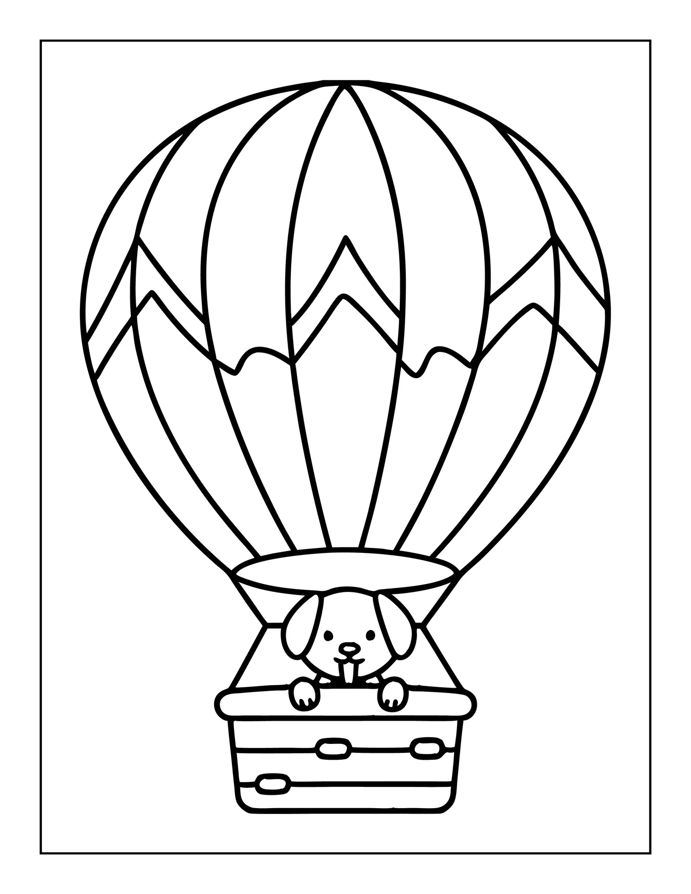 Cute Dogs 3 — free printable cute dogs coloring page for kids