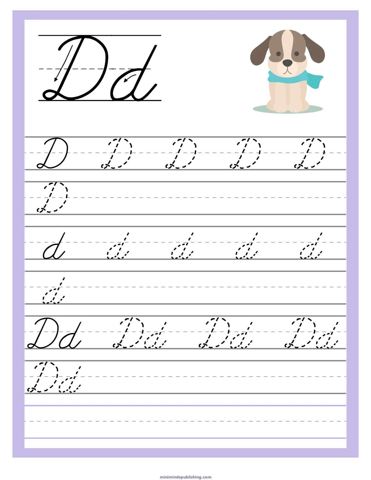 Cursive Alphabet Trace & Write 4 โ free printable cursive alphabet trace & write activity sheet for ages 5-7