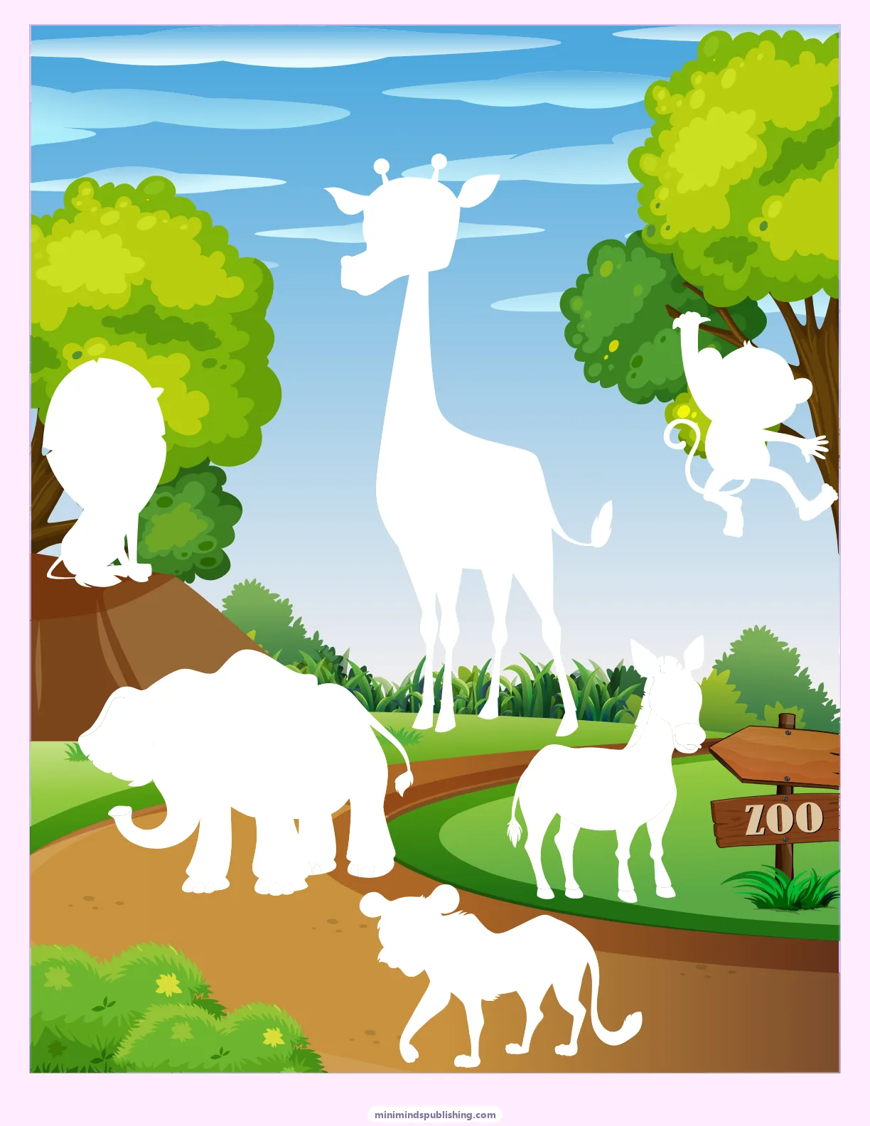 Cut and Paste 7 — free printable cut and paste activity sheet for ages 3-6