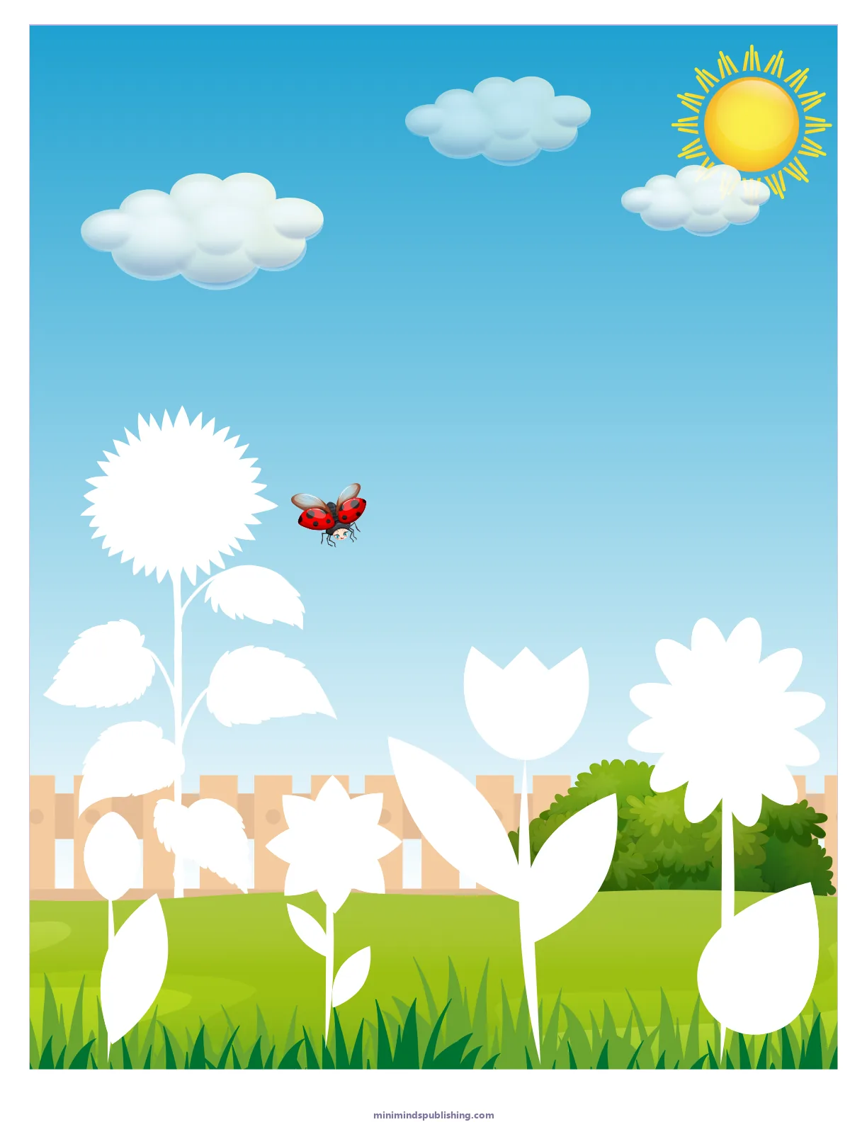 Cut and Paste 9 — free printable cut and paste activity sheet for ages 3-6