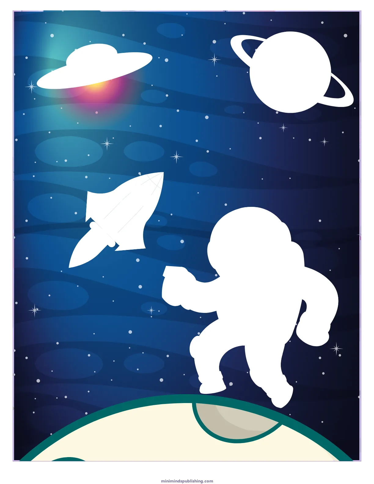 Cut and Paste 15 — free printable cut and paste activity sheet for ages 3-6