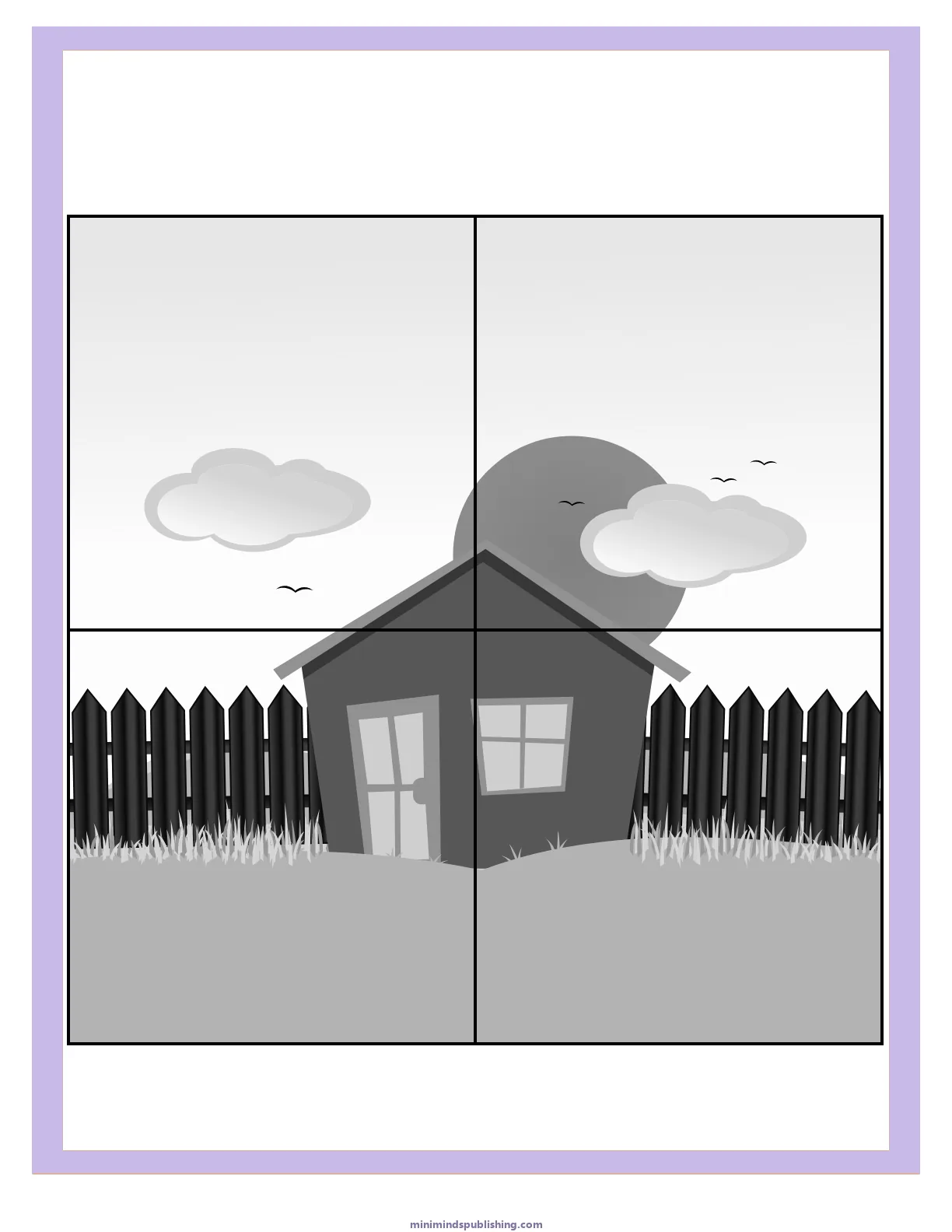 Cut and Paste 23 — free printable cut and paste activity sheet for ages 3-6