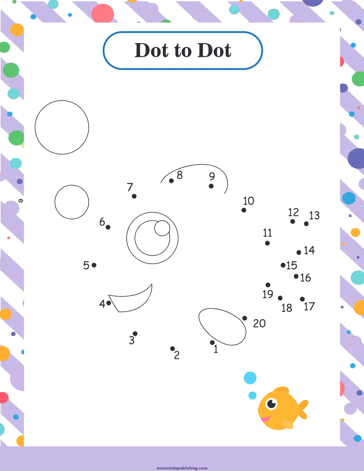 Dot to Dot 11 — free printable dot to dot activity sheet for ages 3-6