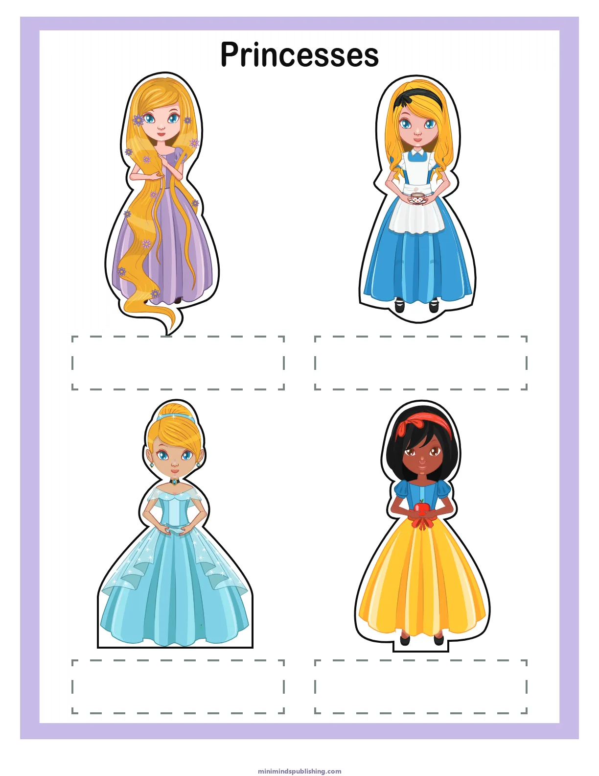 Finger Puppets 18 — free printable finger puppets activity sheet for ages 3-7