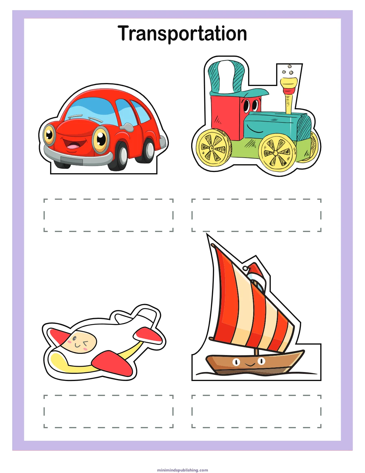 Finger Puppets 24 — free printable finger puppets activity sheet for ages 3-7