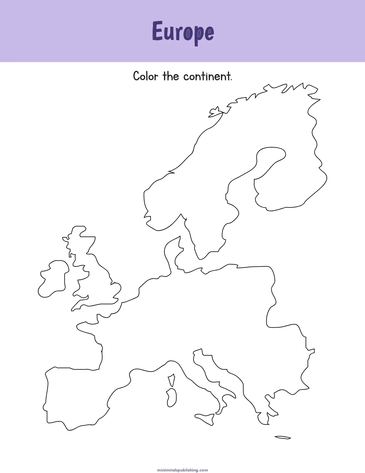 Geography 3 — free printable geography activity sheet for ages 5-9