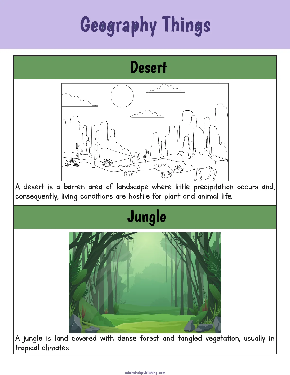 Geography 27 — free printable geography activity sheet for ages 5-9