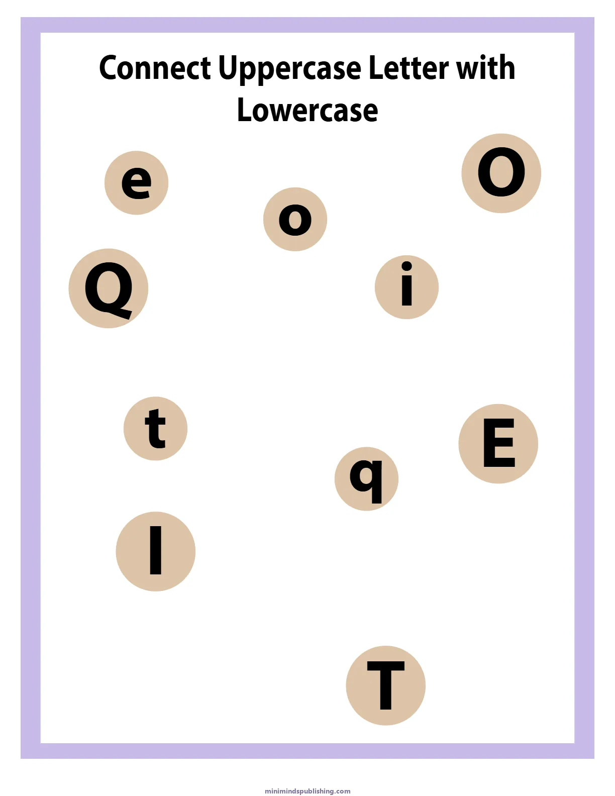 Match Letters 30 — free printable match letters activity sheet for ages 5-7