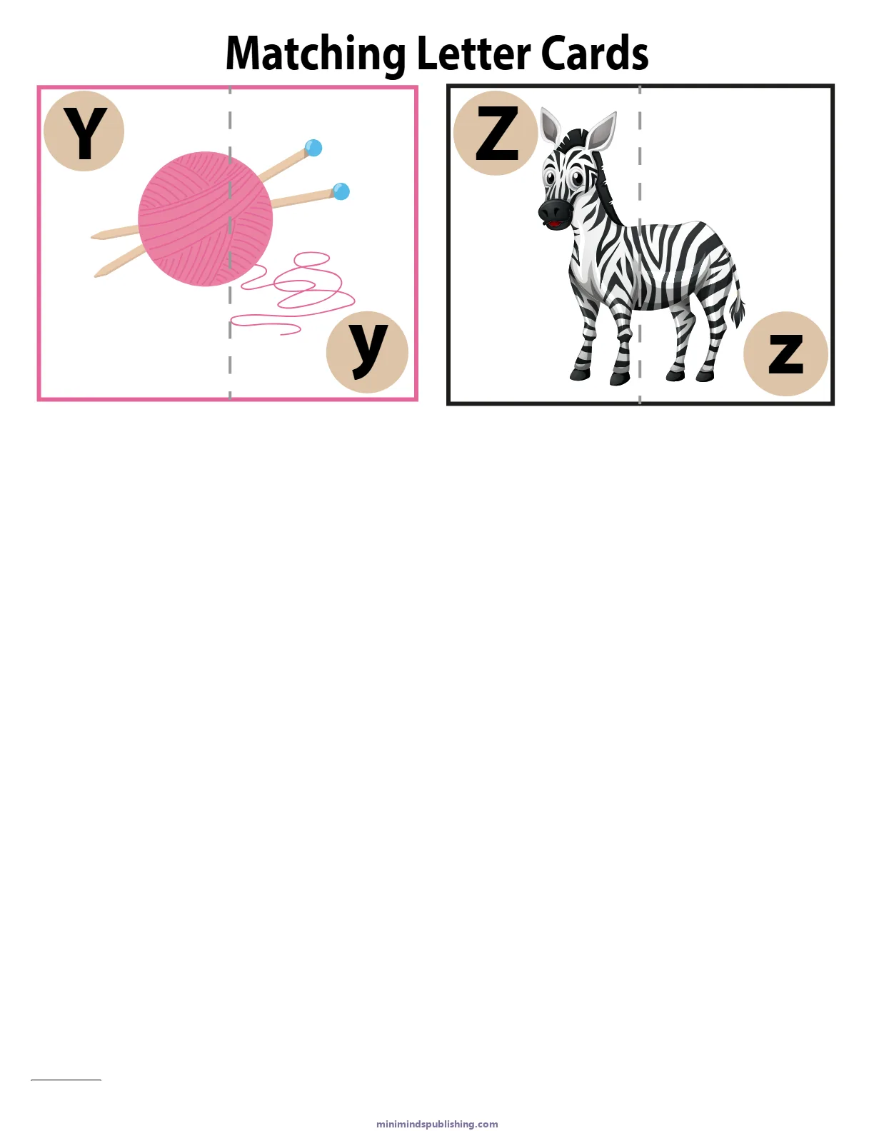 Match Letters 35 — free printable match letters activity sheet for ages 5-7