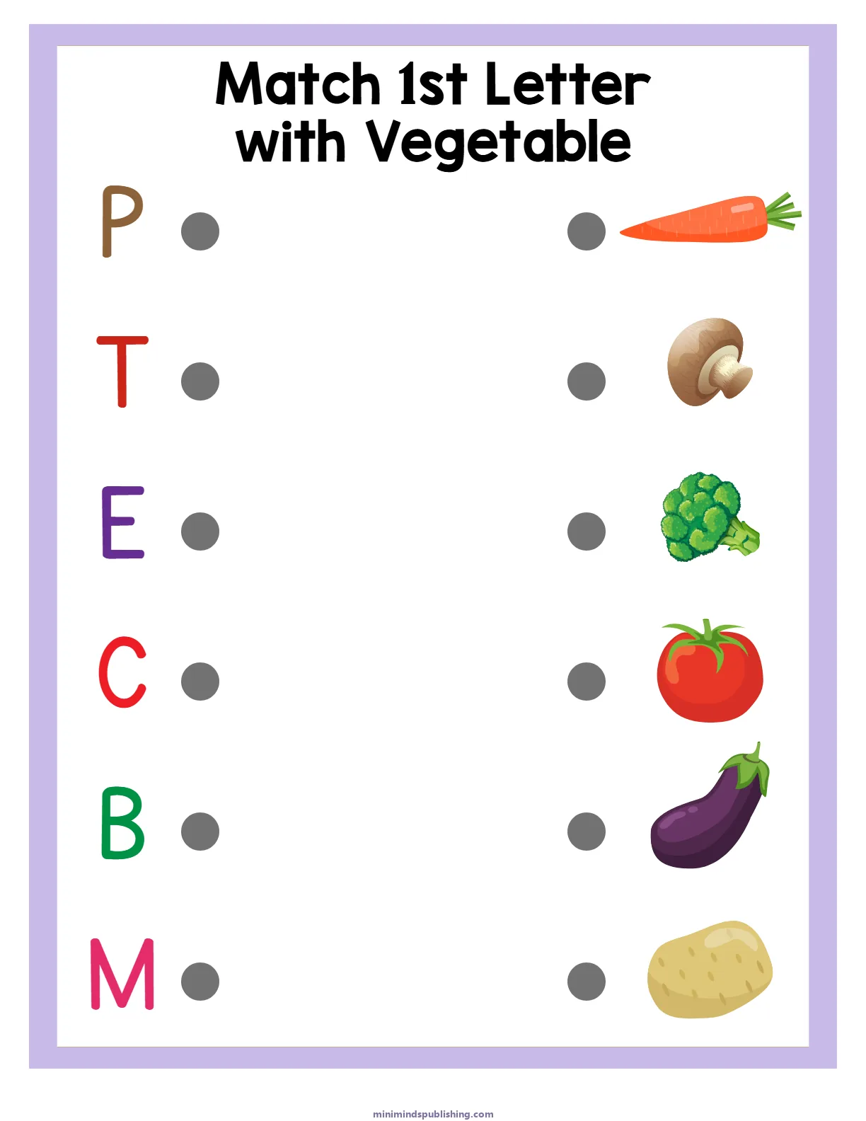 Matching Worksheets 9 — free printable matching worksheets activity sheet for ages 5-6