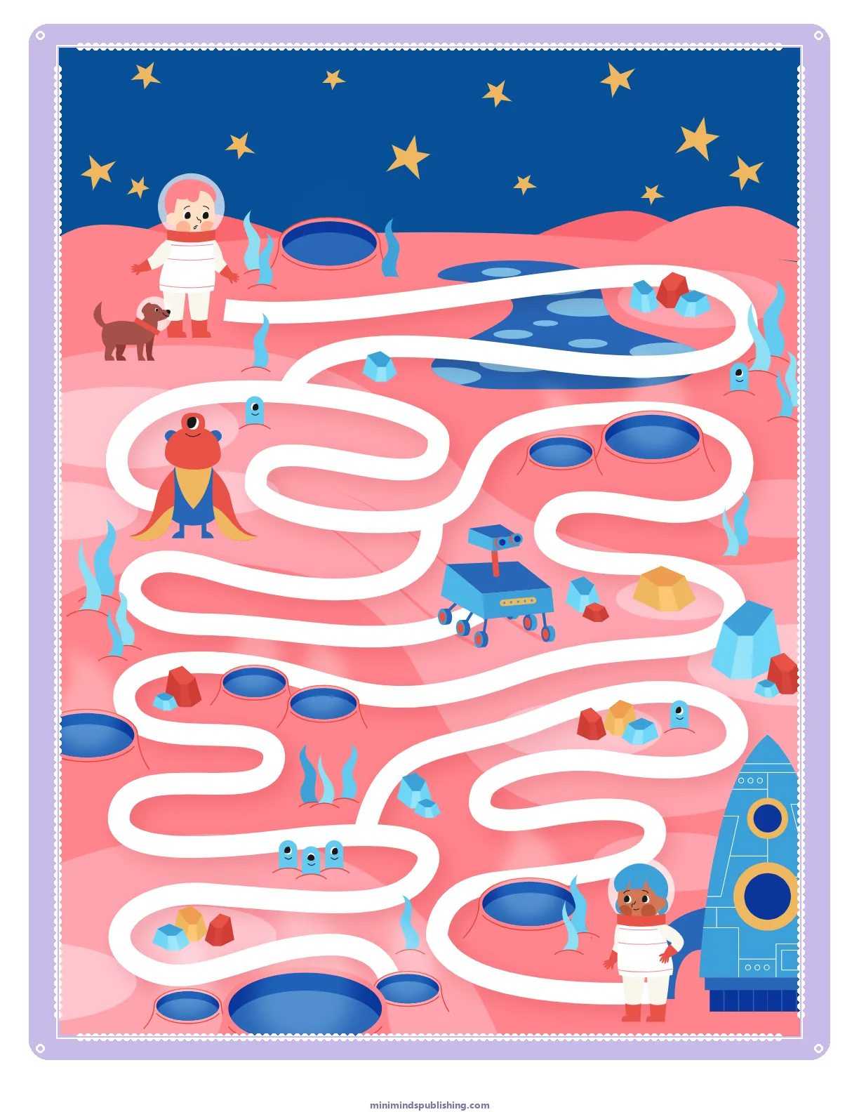Mazes 6 — free printable mazes activity sheet for ages 3-6