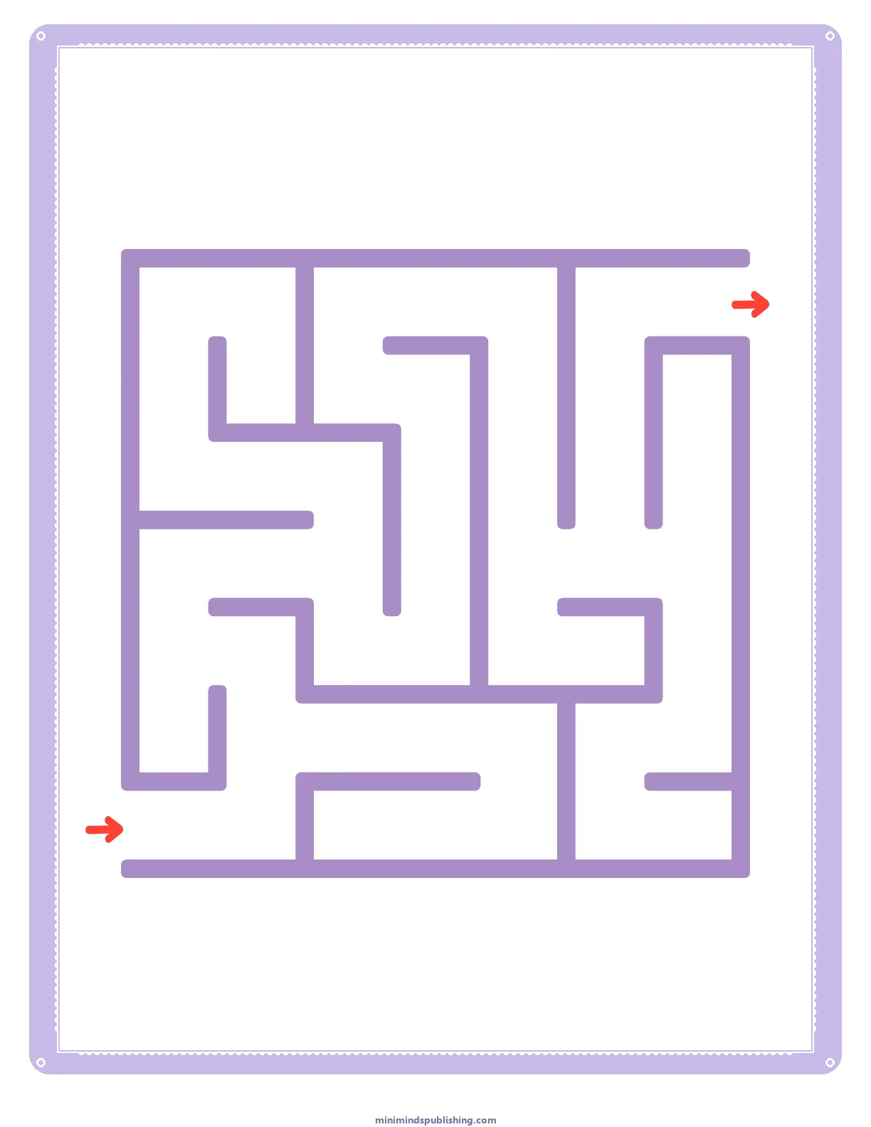 Mazes 13 — free printable mazes activity sheet for ages 3-6