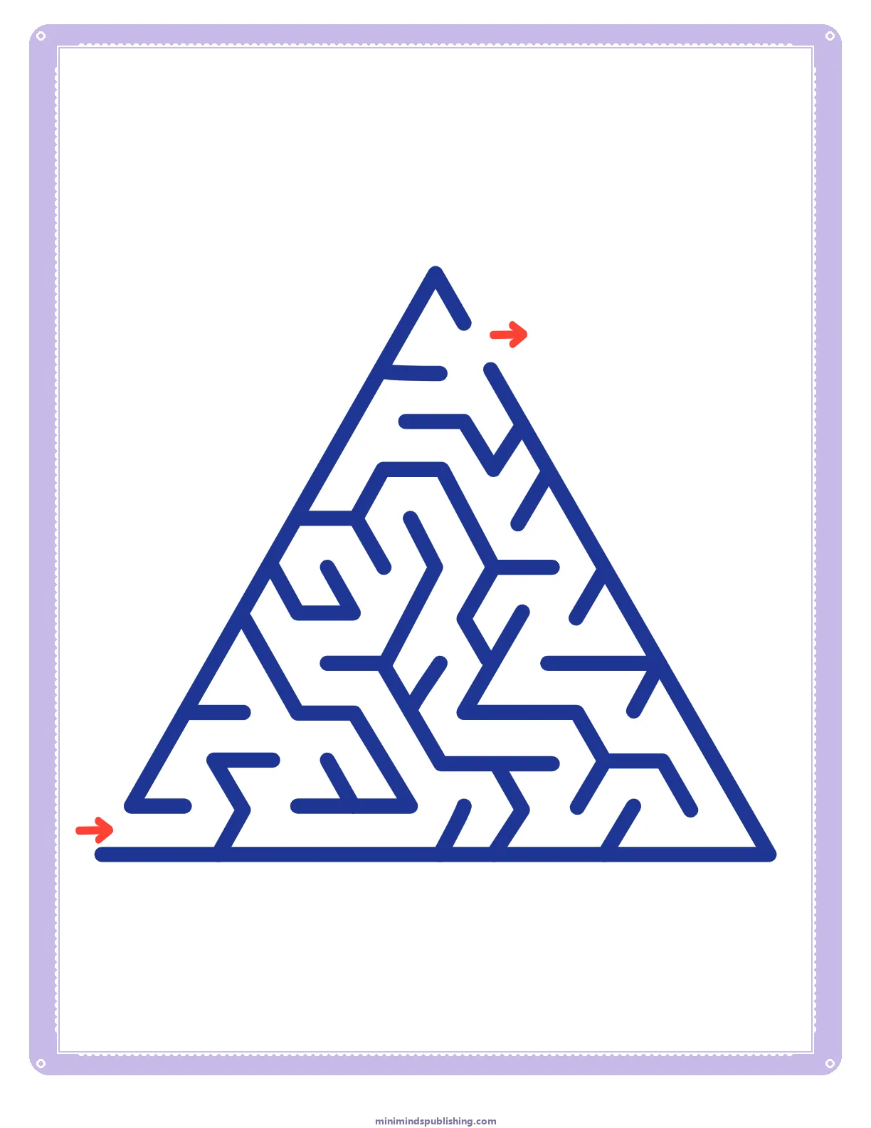 Mazes 14 — free printable mazes activity sheet for ages 3-6