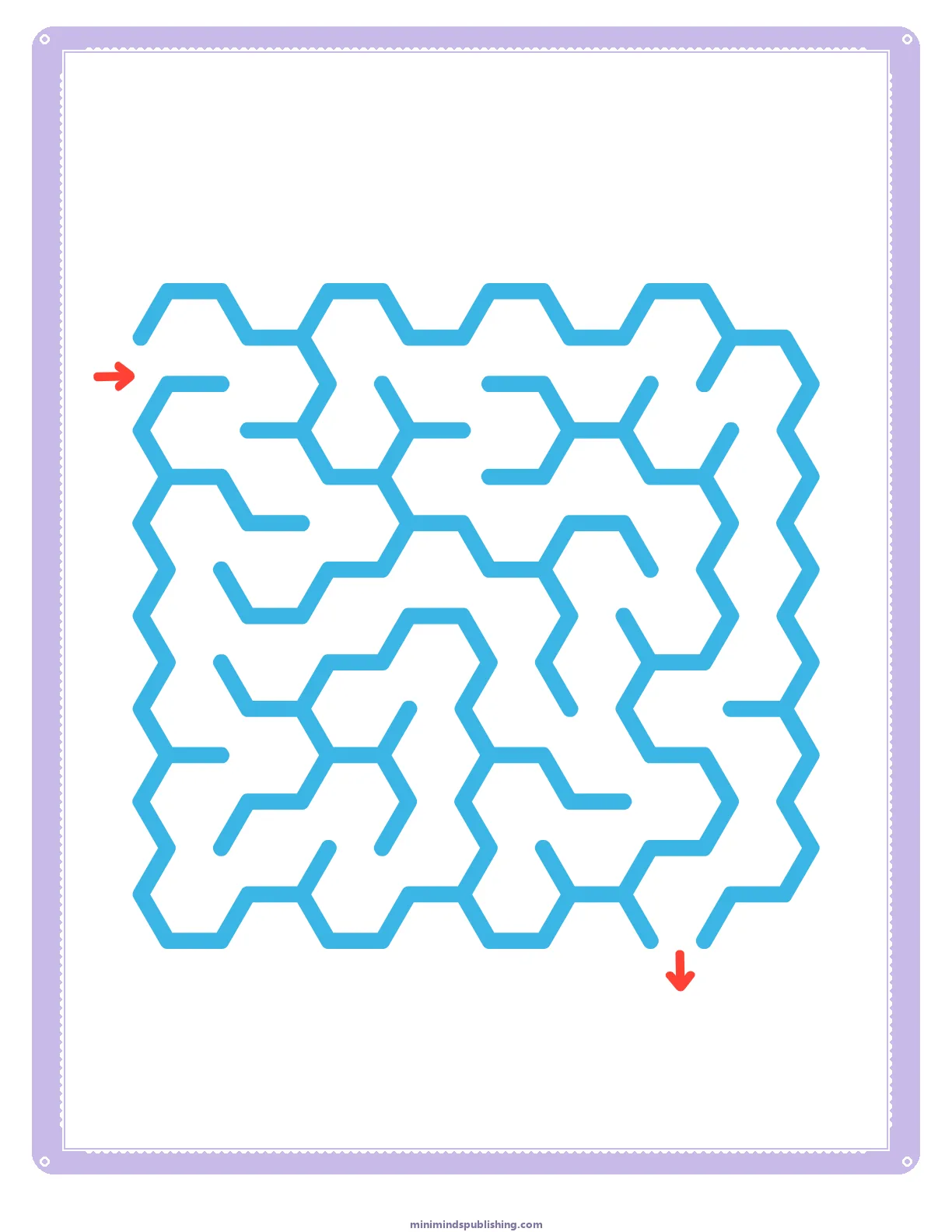Mazes 17 — free printable mazes activity sheet for ages 3-6