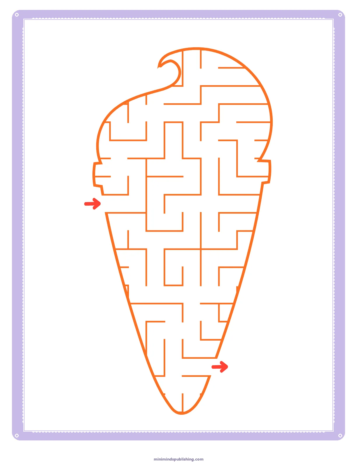 Mazes 19 — free printable mazes activity sheet for ages 3-6