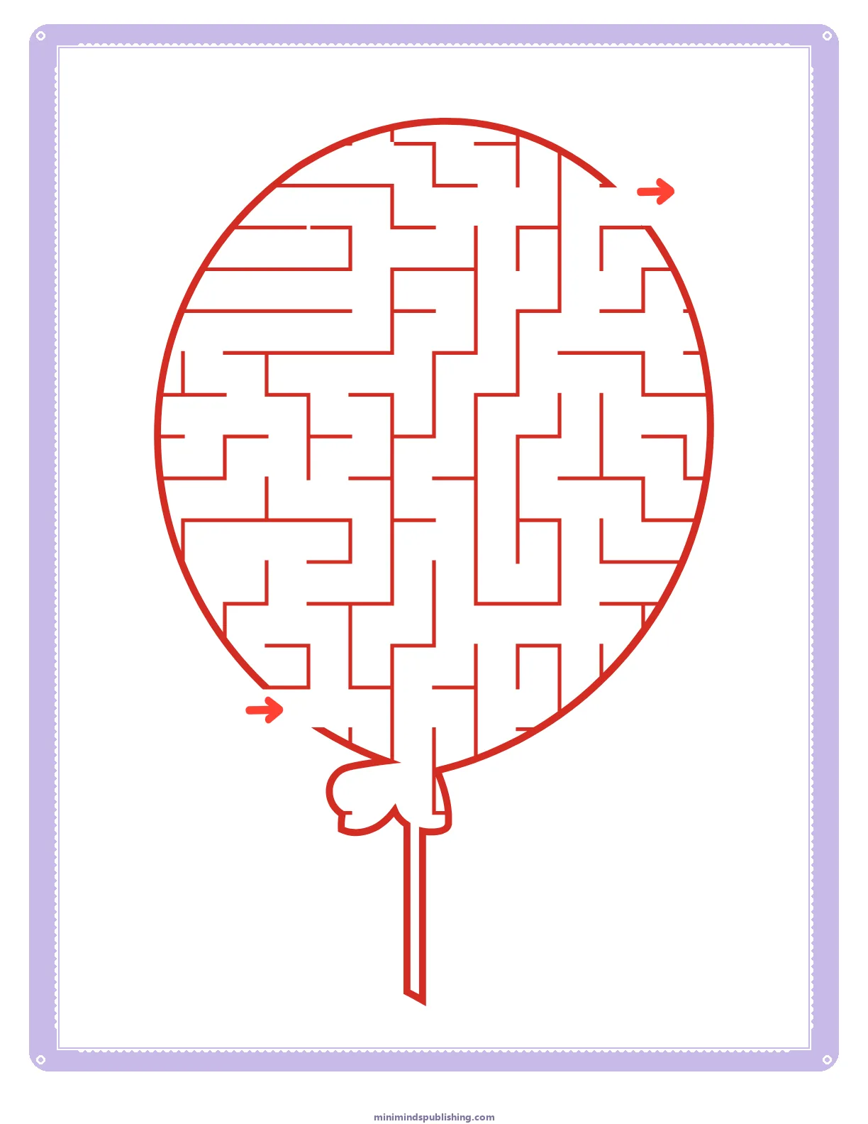 Mazes 21 — free printable mazes activity sheet for ages 3-6
