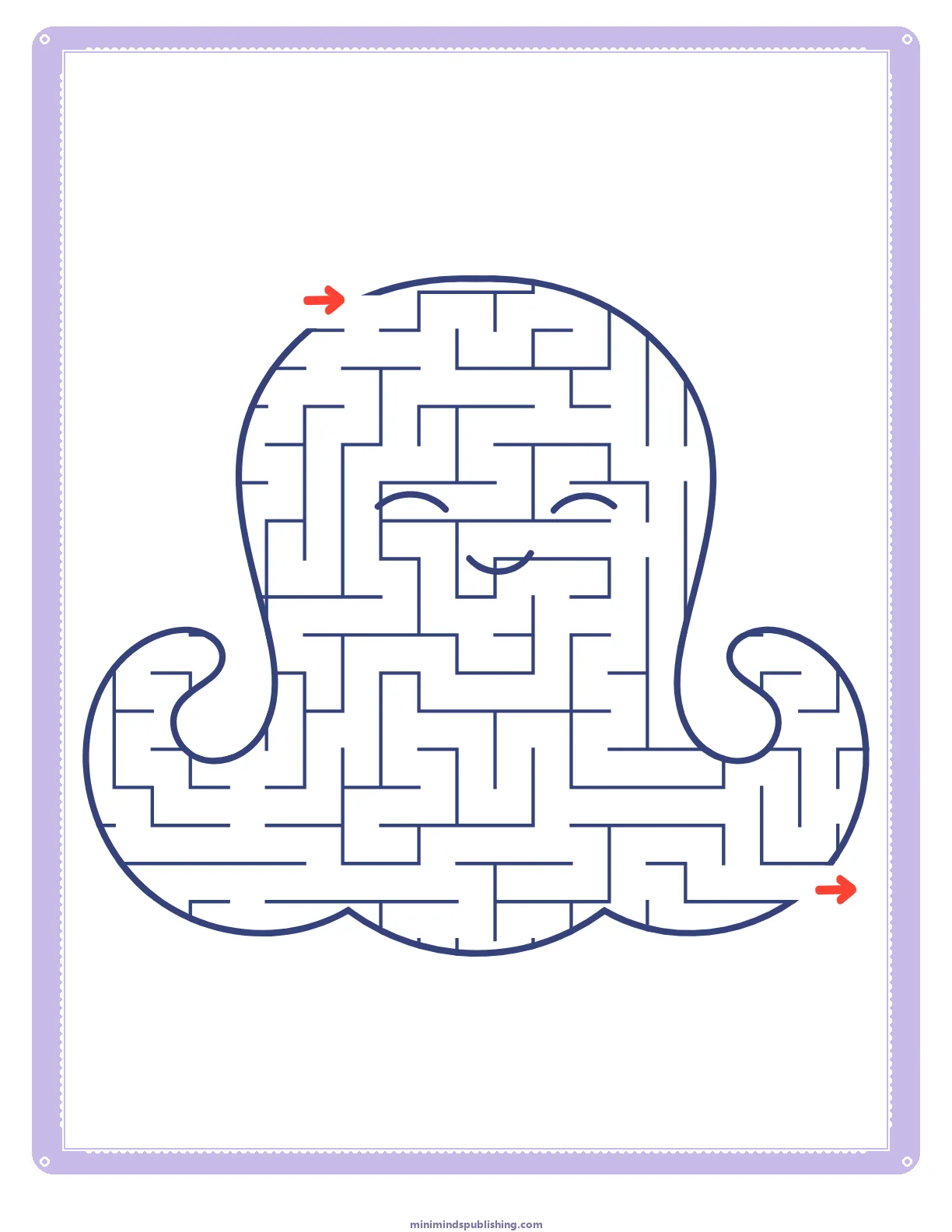 Mazes 22 — free printable mazes activity sheet for ages 3-6