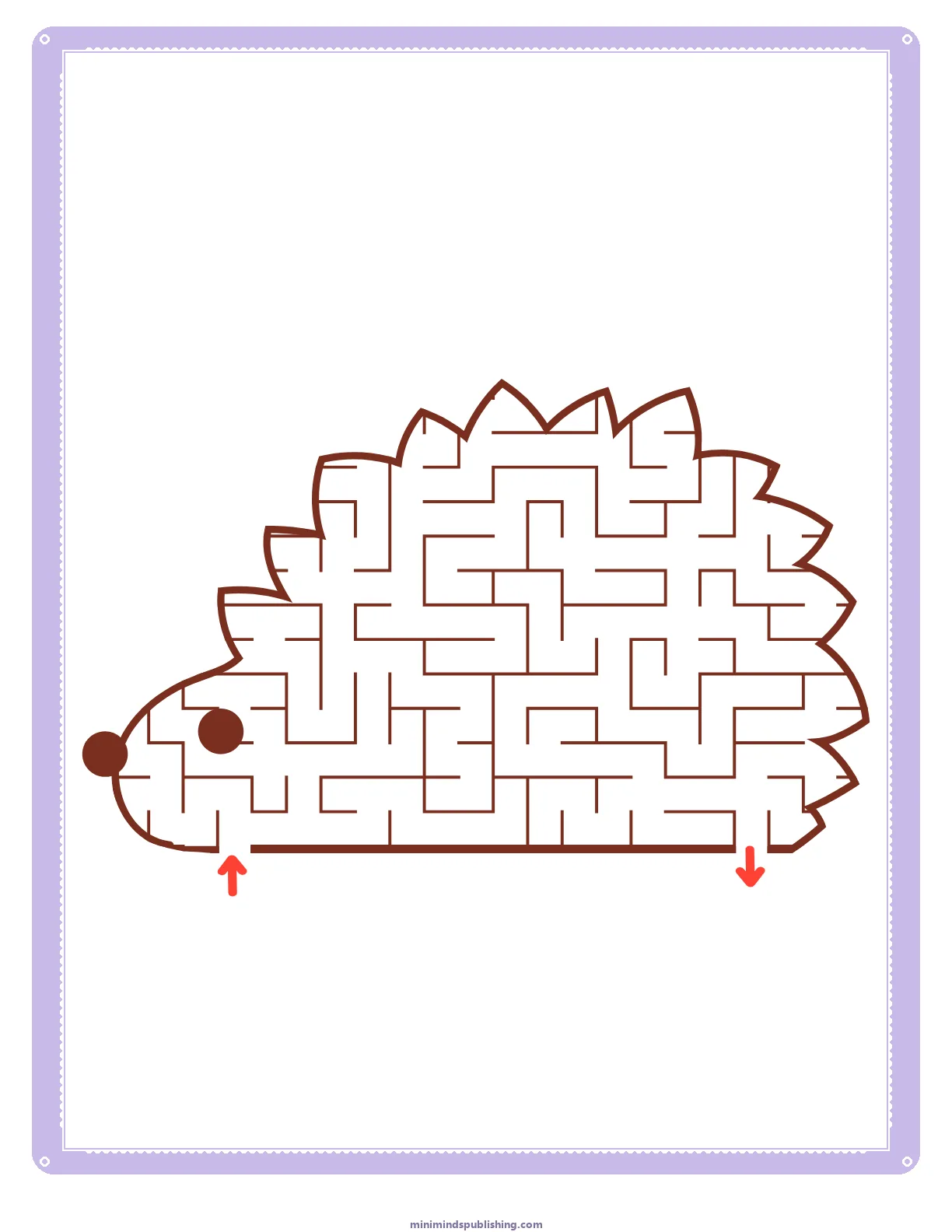 Mazes 23 — free printable mazes activity sheet for ages 3-6