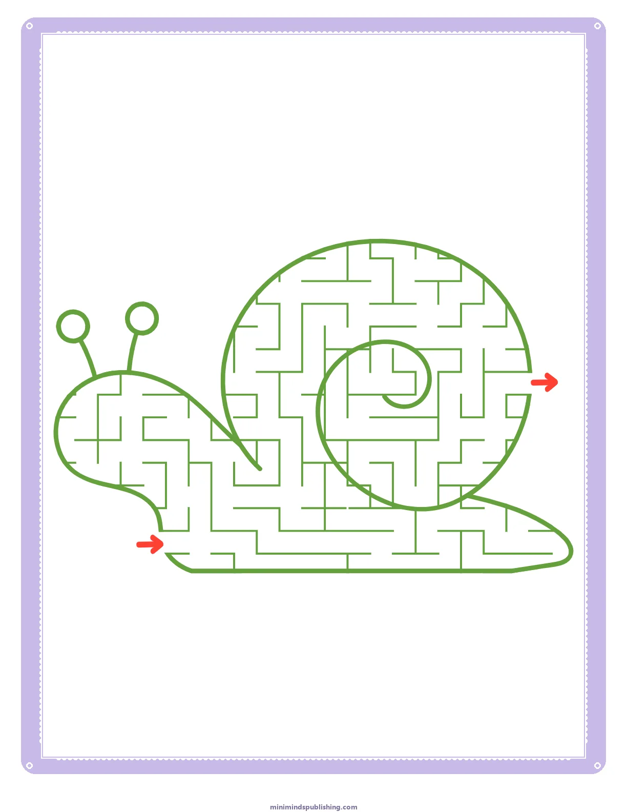 Mazes 24 — free printable mazes activity sheet for ages 3-6