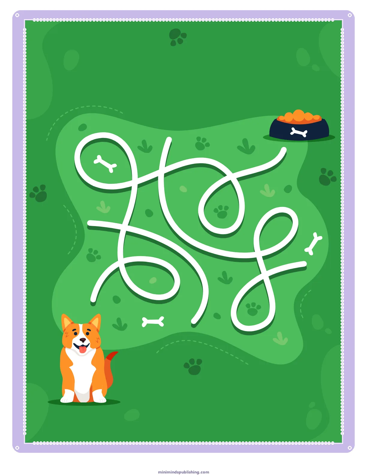 Mazes 25 — free printable mazes activity sheet for ages 3-6