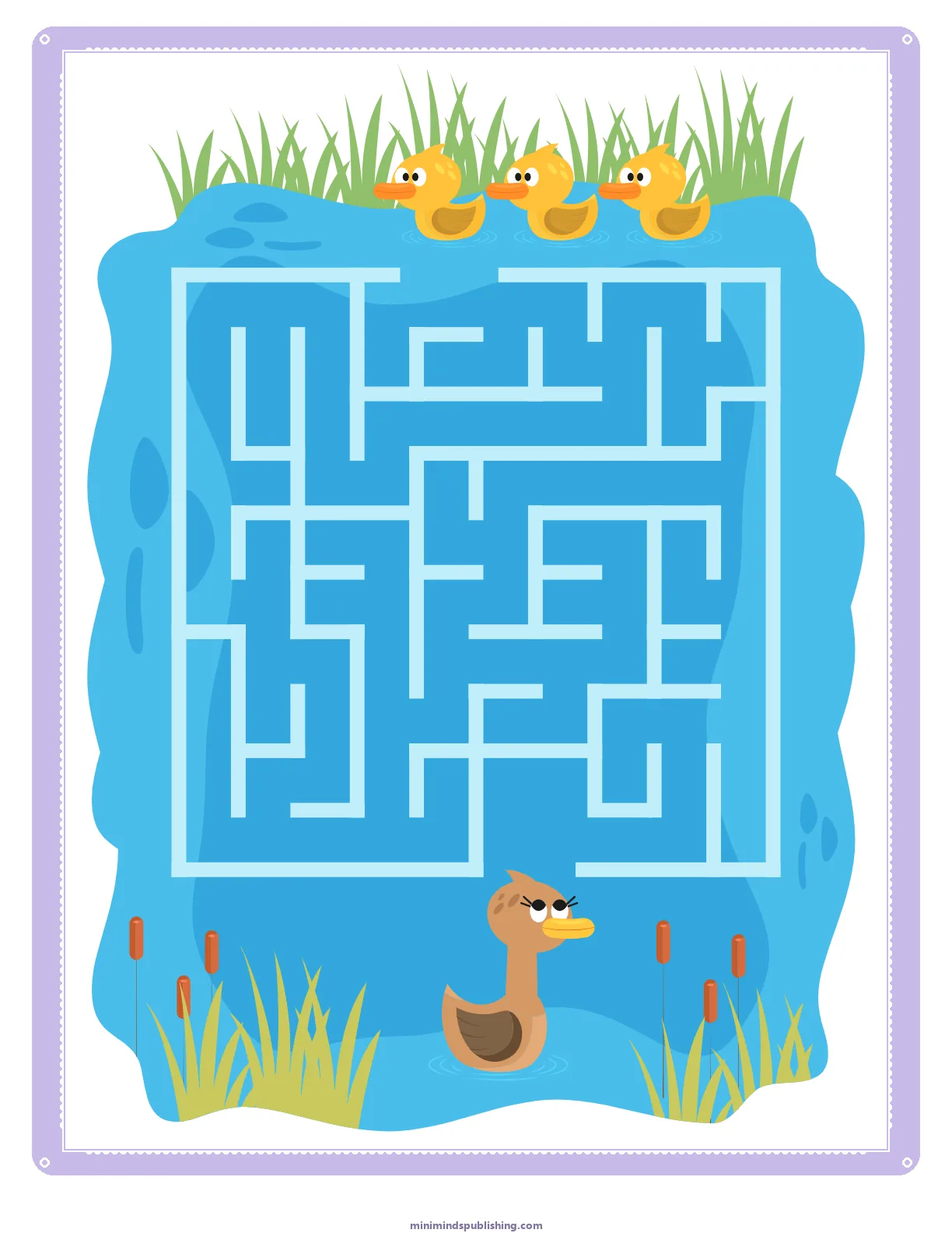 Mazes 27 — free printable mazes activity sheet for ages 3-6