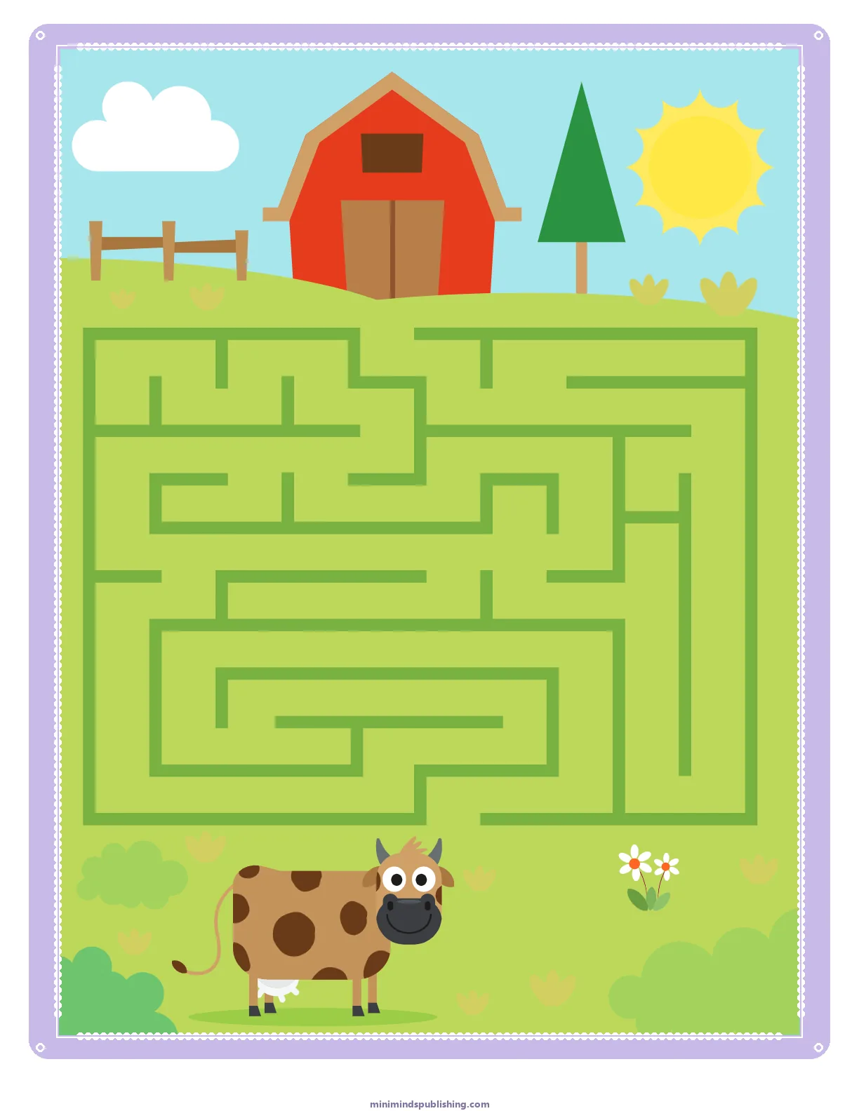 Mazes 31 — free printable mazes activity sheet for ages 3-6