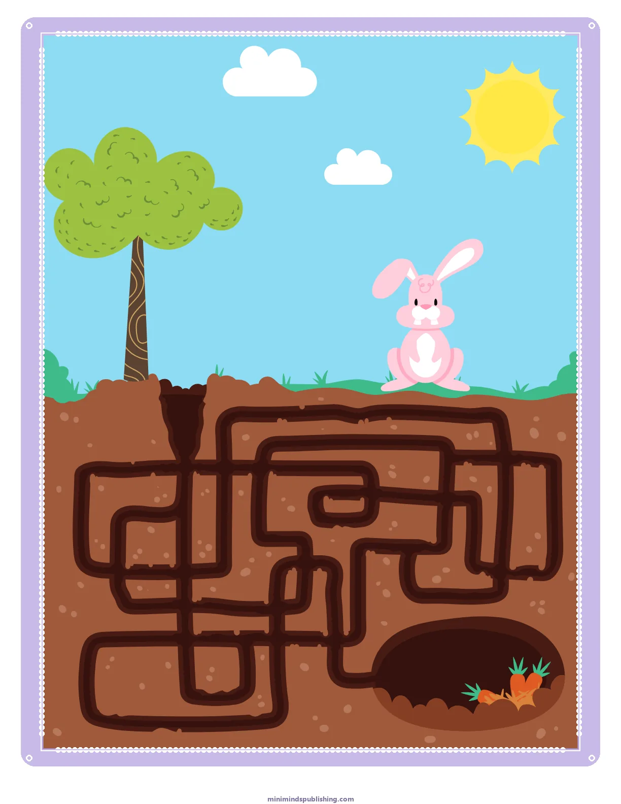 Mazes 32 — free printable mazes activity sheet for ages 3-6