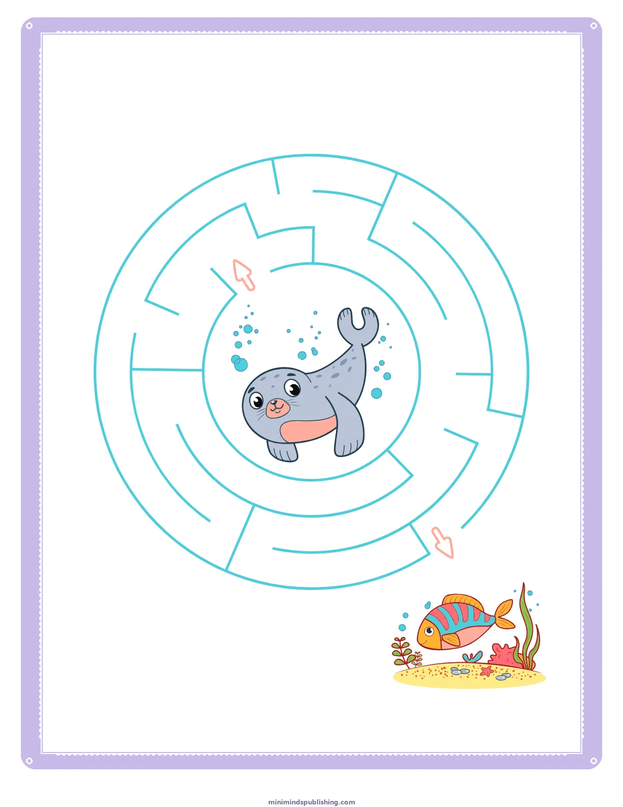 Mazes 41 — free printable mazes activity sheet for ages 3-6