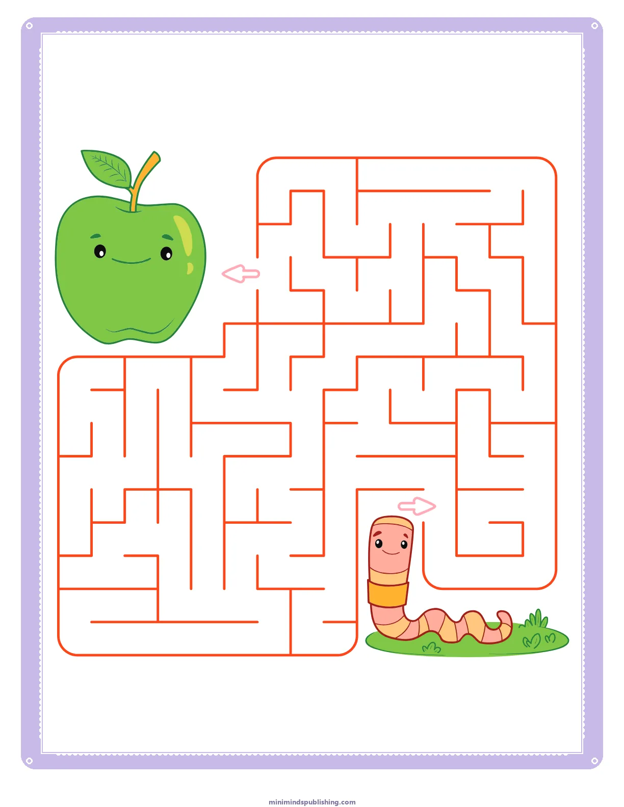 Mazes 44 — free printable mazes activity sheet for ages 3-6